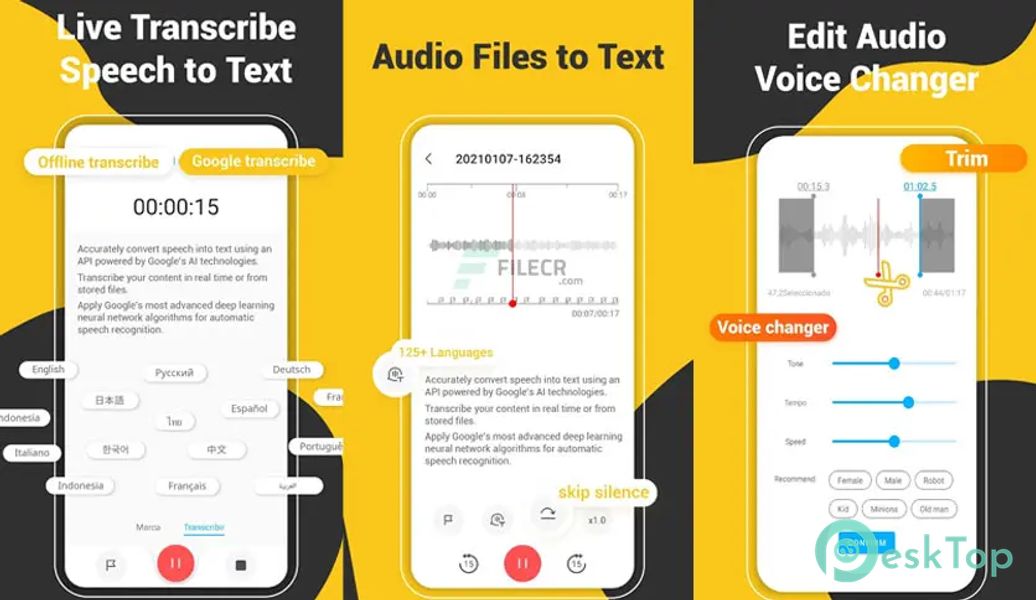 Voice Recorder – Free Audio Recorder + Sound Recording