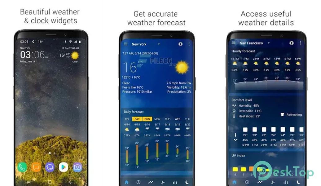 Transparent Clock and Weather Pro 8.02.5 APK MOD Полная бесплатная загрузка