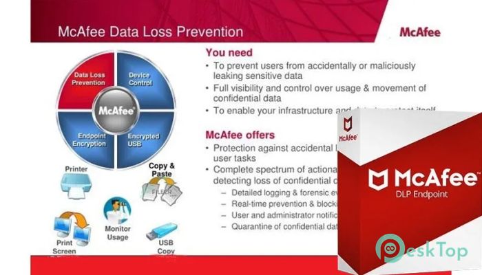 McAfee Data Loss Prevention Endpoint  11.4.0.452 Tam Sürüm Aktif Edilmiş Ücretsiz İndir
