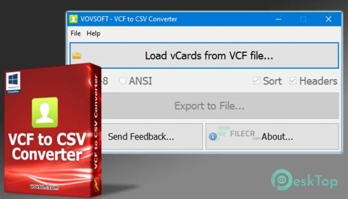  تحميل برنامج VovSoft VCF to CSV Converter  4.1.0 برابط مباشر
