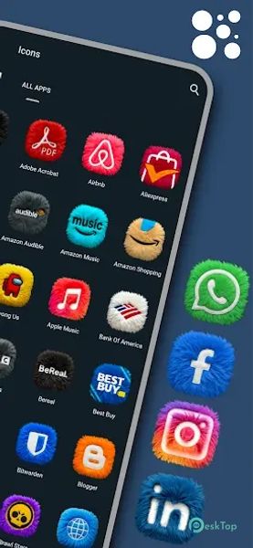 Fluffy Icons - One UI Style 13.3 APK MOD تحميل مجاني كامل