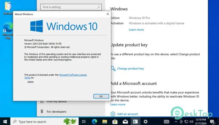 تحميل نظام Windows 10 Pro With Office 2024 Pro Plus برابط مباشر 