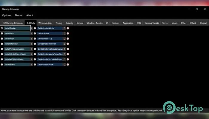 Gaming Debloater 1.4 Tam Sürüm Aktif Edilmiş Ücretsiz İndir