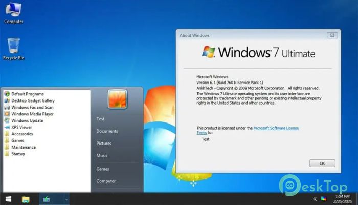 تحميل نظام Windows 7 Ultimate Superlite Ankh Tech برابط مباشر 