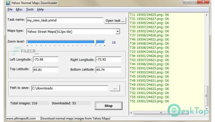  تحميل برنامج AllMapSoft Yahoo Normal Maps Downloader  6.602 برابط مباشر