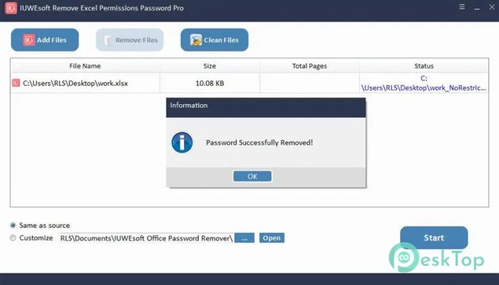 Download IUWEsoft Remove Excel Permissions Password Pro 13.8.0 Free Full Activated