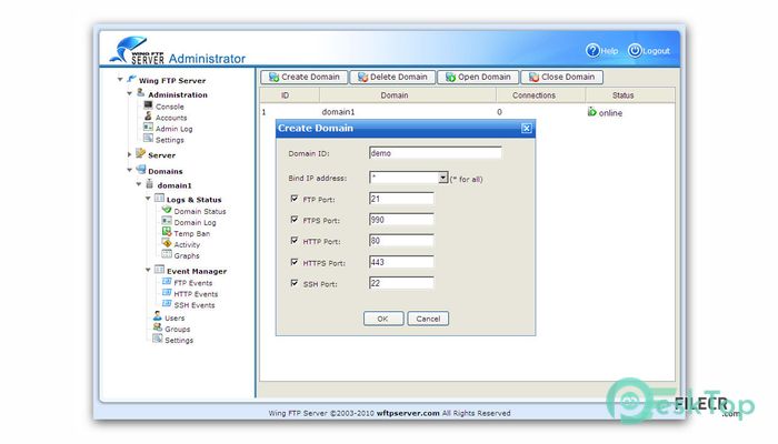  تحميل برنامج Wing FTP Server Corporate 7.1.5 برابط مباشر