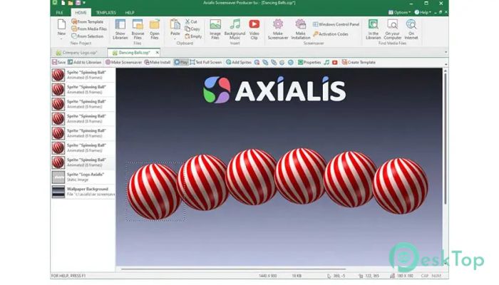 Télécharger Axialis Screensaver Producer Professional 4.4.1.0 Gratuitement Activé Complètement