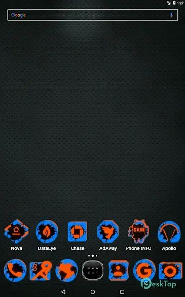 Cracked Blue Orange Icon Pack 11.2 APK MOD Tam Ücretsiz İndir