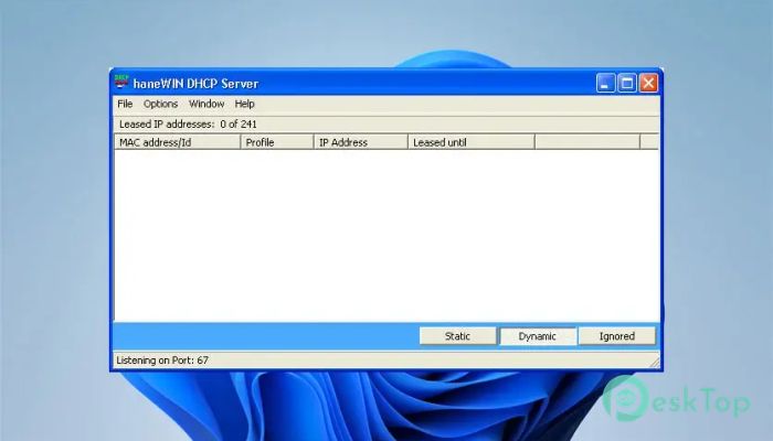 HaneWin DHCP Server 3.1.28 完全アクティベート版を無料でダウンロード