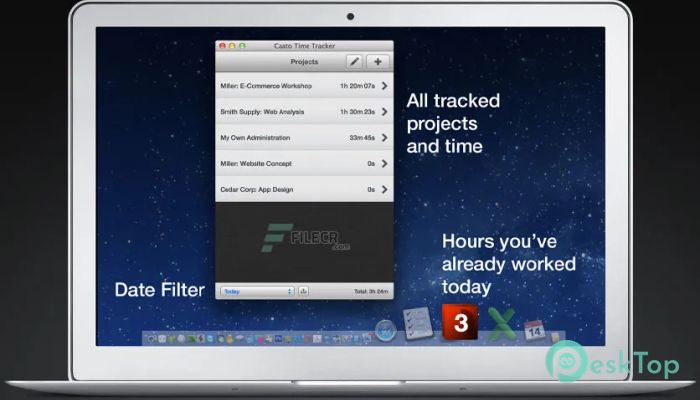 Caato Time Tracker Pro  1.1.17 Mac用無料ダウンロード