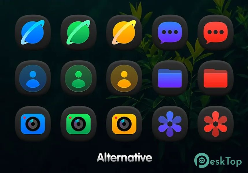 OneDark 3D - Icon Pack 1.2.1 APK MOD मुफ्त पूर्ण डाउनलोड