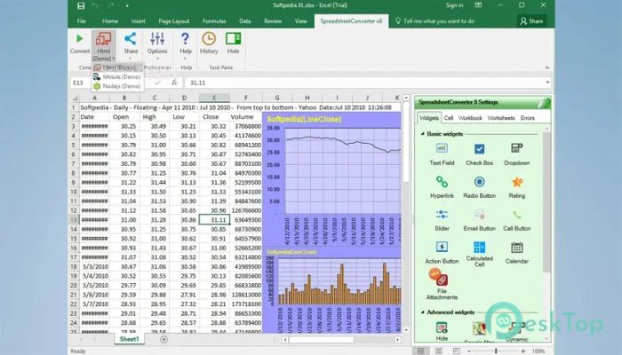 SpreadsheetConverter  11.4.10058 & 10.6.8300 完全アクティベート版を無料でダウンロード