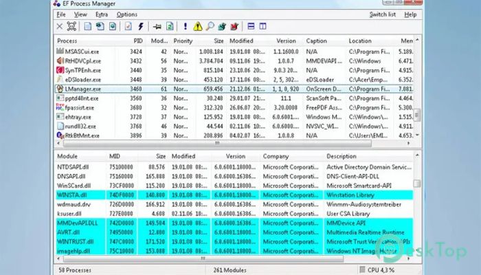 تحميل برنامج EF Process Manager 1.0 برابط مباشر