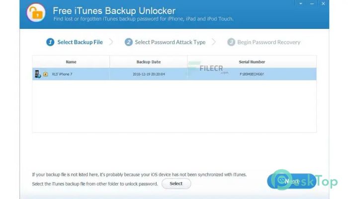 Download Any iTunes Backup Password Unlocker  9.9.8 Free Full Activated