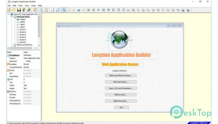 Longtion Application Builder  5.29.0.760 完全アクティベート版を無料でダウンロード