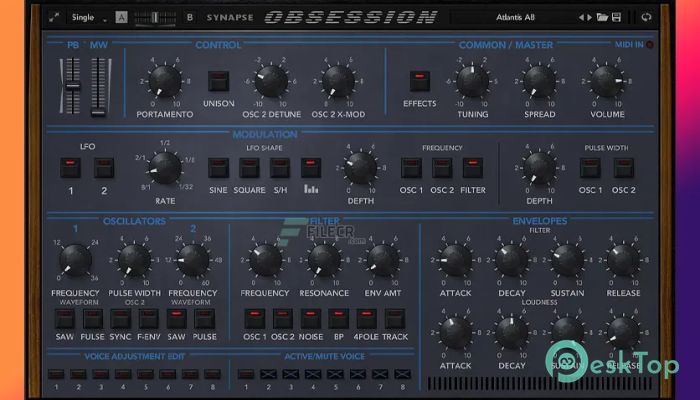 Скачать Synapse Audio Obsession  v1.2 бесплатно для Mac