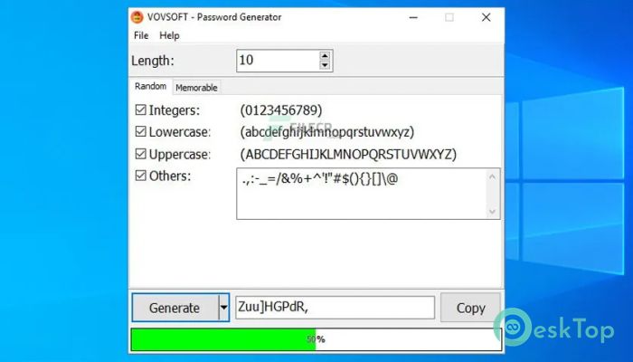 Vovsoft Password Generator 2.1 完全アクティベート版を無料でダウンロード