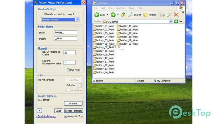 Скачать Folder Maker Professional Edition 2.1 полная версия активирована бесплатно