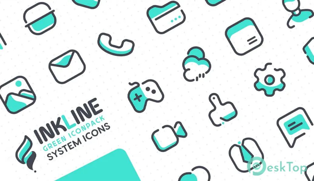 InkLine Green Iconpack 1.5 APK MOD Tam Ücretsiz İndir