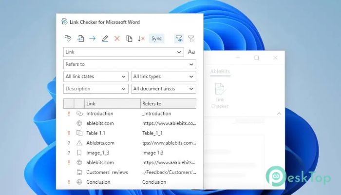 Descargar Ablebits Link Checker for Word 4.3.473.2144 Completo Activado Gratis