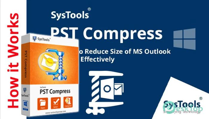 SysTools PST Compress 5.0 完全アクティベート版を無料でダウンロード