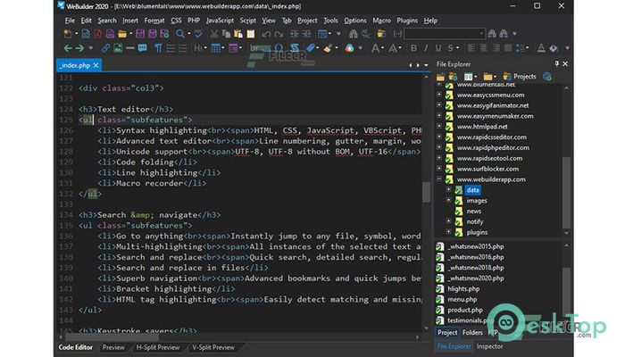下载 Blumentals WeBuilder 2022 v17.7.0.248 免费完整激活版