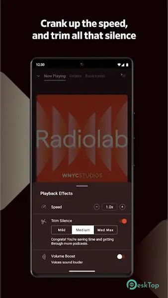 Télécharger Pocket Casts - Podcast App 8.6 APK MOD Gratuitement et Complet