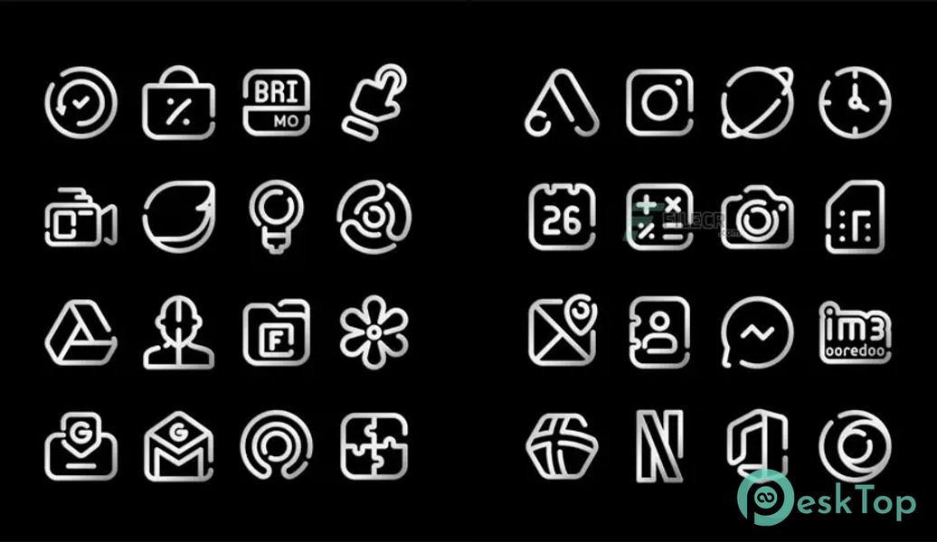 LineBula Silver – icon Pack v1.5 APK MOD Полная бесплатная загрузка