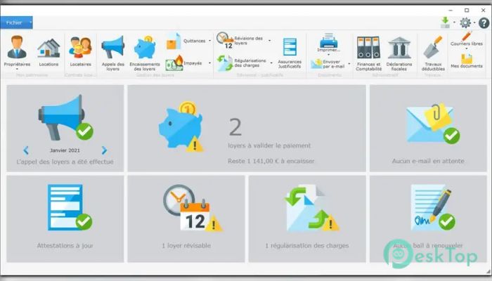 Emjysoft Gestion Locative   2023 Tam Sürüm Aktif Edilmiş Ücretsiz İndir