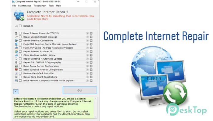 Download Rizonesoft Complete Internet Repair  11.1.3.6518 Free Full Activated