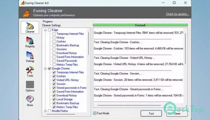 Télécharger Eusing Cleaner 6.0 Gratuitement Activé Complètement