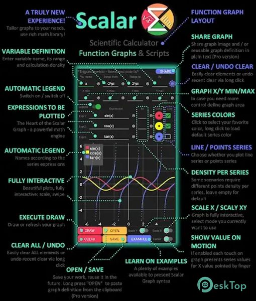 Scientific Calculator Scalar 1.2.1 APK MOD Tam Ücretsiz İndir