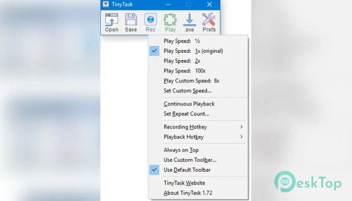 TinyTask 1.7 完全アクティベート版を無料でダウンロード