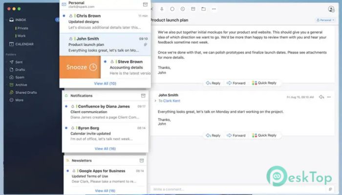 Spark Mail  3.27.4 Tam Sürüm Aktif Edilmiş Ücretsiz İndir