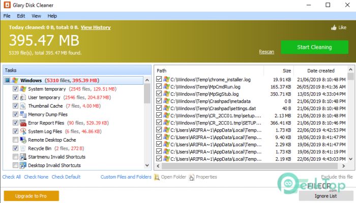  تحميل برنامج Glary Disk Cleaner  5.0.1.295 برابط مباشر