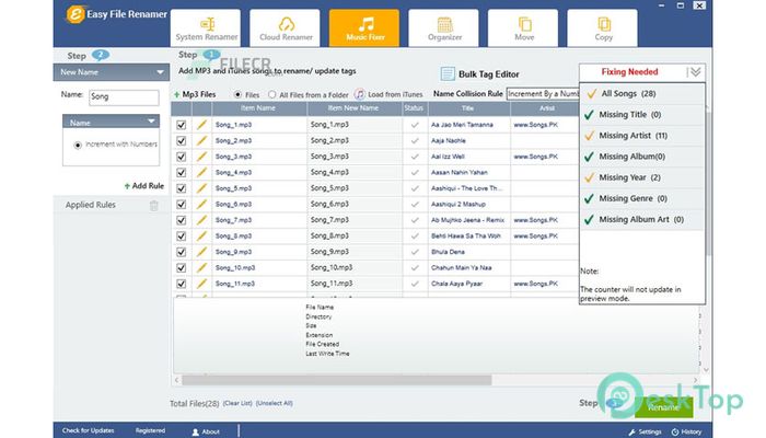 Download Easy File Renamer 2.5 Free Full Activated