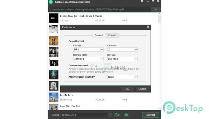 Download AudFree Spotify Music Converter 2.6.0.38 Free Full Activated