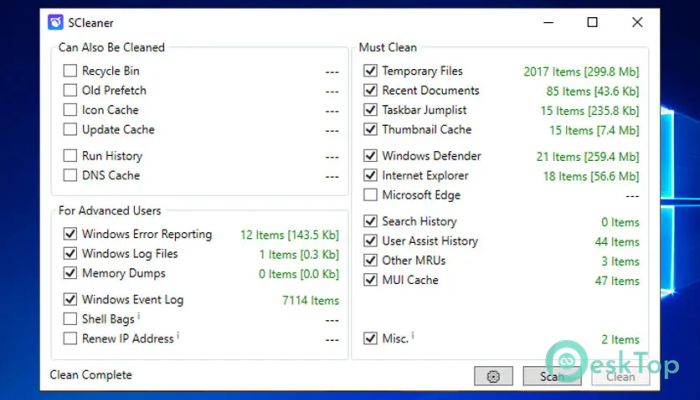 Download SCleaner 1.8 Free Full Activated