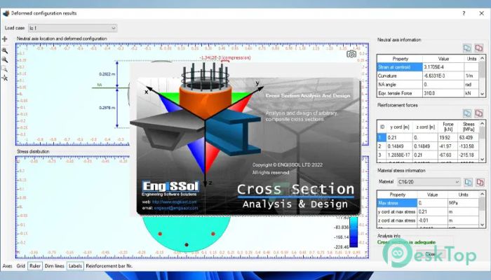 تحميل برنامج Engissol Cross Section Analysis And Design 5.6.4 برابط مباشر