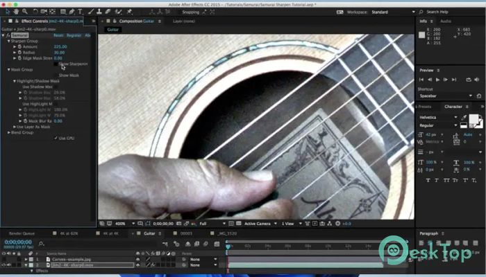 Samurai Sharpen Video for After Effects & Premiere Pro