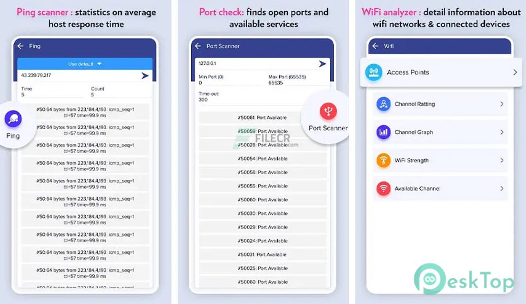 Network Tools: WiFi Analyzer, IP Utilities v1.4 APK MOD Полная бесплатная загрузка