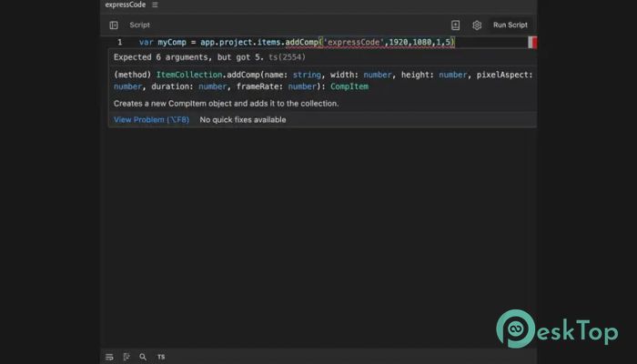 Download Aescripts expressCode  1.1.1 Free Full Activated