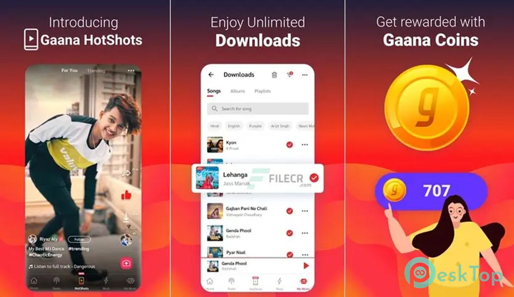 Gaana Hindi Song Music App v8.33.0 APK MOD Descarga gratuita completa