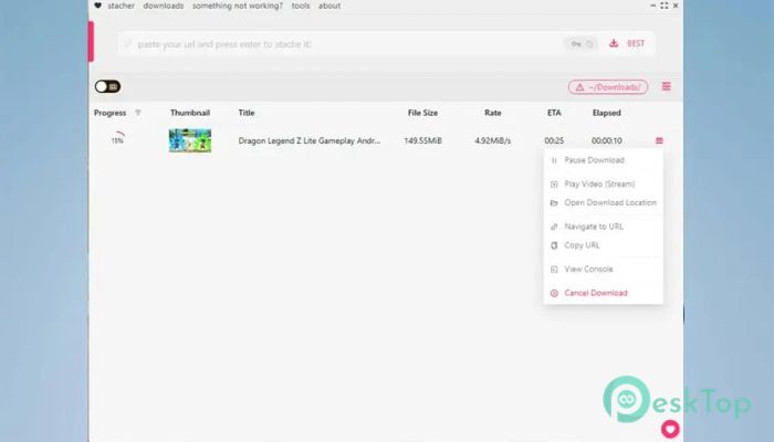 Download Stacher Video Downloader 7.0.20 Free Full Activated