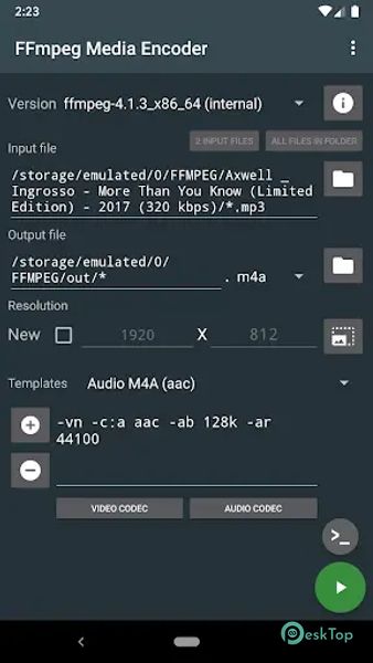 FFmpeg Media Encoder 6.0.0_11 APK MOD Полная бесплатная загрузка