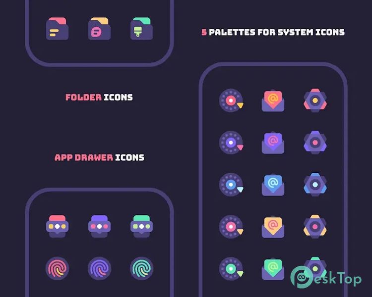 Mello Night Icon Pack 1.0.3 APK MOD フル無料ダウンロード