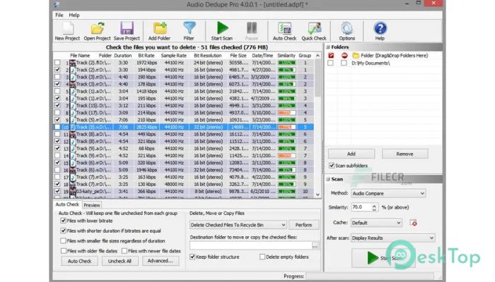 MindGems Audio Dedupe 5.2.0.1 Tam Sürüm Aktif Edilmiş Ücretsiz İndir