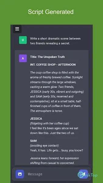 AI Script Generator 9.0 APK MOD Полная бесплатная загрузка