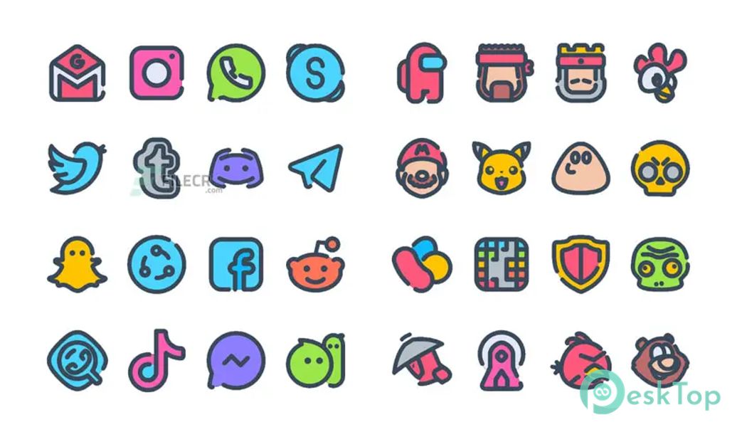 Télécharger Cartoon – Icon Pack v5.2 APK MOD Gratuitement et Complet